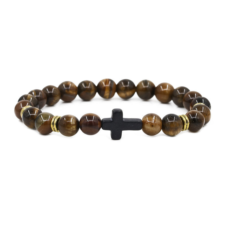 Brazalete de cuentas cruzadas al por mayor